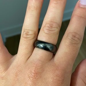 Hematite ring size 8